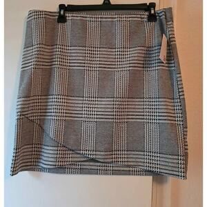 Women's Plaid Wrap Pull-On Skirt, NWT, XXL
